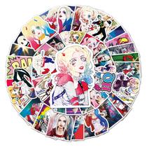 Adesivos de vinil impermeável Harleys Quinns Anime 52 unidades/pacote