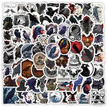 Adesivos de vinil impermeável Horror Crows, anime, 100 unidades/lote