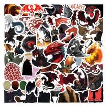 Adesivos de vinil impermeável Houses Of Dragons, anime, 55 unidades