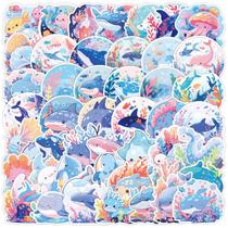Adesivos de vinil impermeável Ocean Series 50 unidades/lote de 5 a 10 cm Adesivos de vinil impermeável Ocean Series 50 unidades/lote de 5 a 10 cm