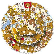 Adesivos de vinil impermeável Rilakkumas Anime 50 unidades/lote de 5 a 7 cm