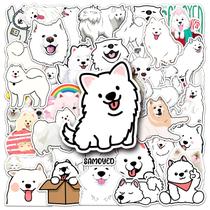 Adesivos de vinil impermeável Samoyed Dog Graffiti Dec, 50 unidades Adesivos de vinil impermeável Samoyed Dog Graffiti Dec, 50 unidades