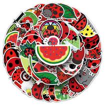 Adesivos de vinil impermeável Seven Spot Ladybug 50 unidades/lote Adesivos de vinil impermeável Seven Spot Ladybug 50 unidades/lote