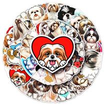 Adesivos de vinil impermeável Shih Tzu Dog 50 unidades/lote Adesivos de vinil impermeável Shih Tzu Dog 50 unidades/lote