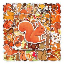 Adesivos de vinil impermeável Squirrel Animal 50 unidades/lote