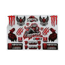 Adesivos De Vinil Refletivos De Monstro Grafite Cartoon Para Decoração DIY De Capacete De Moto E Baú Adesivos De Vinil Refletivos De Monstro Grafite Cartoon Para Decoração DIY De Capacete De Moto E Baú