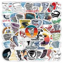Adesivos de vinil Tornado Cartoon 50 unidades à prova d'água para bricolage