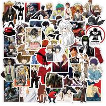 Adesivos Death Note, vinil impermeável, anime, 50 unidades