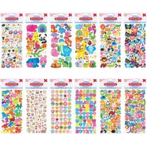 Adesivos Decorados 10X24CM. Animais Cartela SORT. PCT.C/24