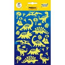 Adesivos Decorados Dino Brilha ESCURO1FL 27 ETIQ Cartela Adesivos Decorados Dino Brilha ESCURO1FL 27 ETIQ Cartela