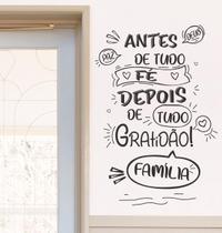 Adesivos Decorativo De Parede Frase "Antes de Tudo, Fé..."