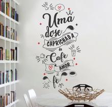 Adesivos Decorativo De Parede Frase Uma Dose Caprichada Bar e Cozinha