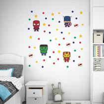 Adesivos Decorativo Parede Heróis Para Decoração