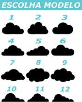 Adesivos Decorativos, 50 Nuvens 10cm Escolha Modelo E Cor