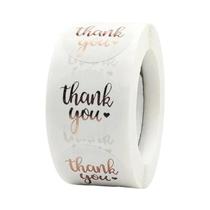 Adesivos Decorativos De Agradecimento Golden Rose 500Pcs/Rolo Para Presentes De Festa, Envelopes E
