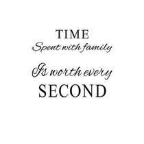 Adesivos decorativos, o tempo gasto com a família vale cada segundo adesivo de parede de decoração
