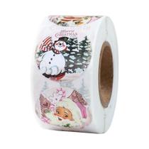 Adesivos Decorativos Para Caixa De Presente De Natal 2024 Para Casa, Feliz Natal E Feliz Ano Novo