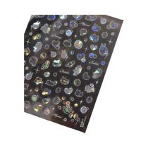 Adesivos Decorativos Para Unhas Em Forma De Bolha De Gato Brilhante 5D Shell Light DIY Decorações De