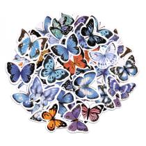 Adesivos Decorativos Scrapbook Sticker 46 Blue Butterfly - Doce Ternura