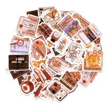 Adesivos Decorativos Scrapbook Washi Sticker 46 Letter Books - Doce Ternura