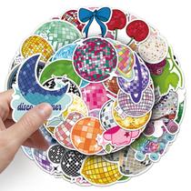 Adesivos Disco Ball, 50 peças de grafite criativo para decoração