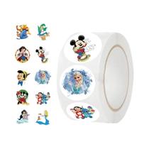 Adesivos Disney Cars Frozen Mickey Mouse 500pcs Rolo Lilo E Stitch Etiqueta De Recompensa Para