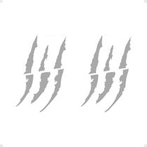 Adesivos Do Farol Garra Arranhão Carro Personalizado Prata