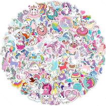 Adesivos EAPHANT Unicorns, 100 unidades de vinil impermeável para crianças Adesivos EAPHANT Unicorns, 100 unidades de vinil impermeável para crianças