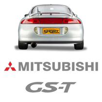Adesivos Eclipse Mitsubishi Gs-t 1995 Emblema Traseiro Cinza
