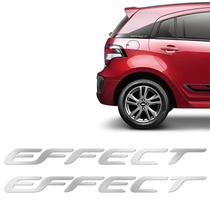 Adesivos Effect Onix Agile Prisma Emblema Lateral Cromado