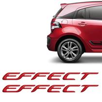 Adesivos Effect Onix Agile Prisma Emblema Lateral Vermelho