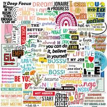 Adesivos Entrepreneurs Quotes, vinil impermeável, 50 unidades
