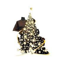 Adesivos Estáticos Para Janela De Árvore De Natal Dourada, Pacote Com 2, Adesivos DIY Para Vidro,