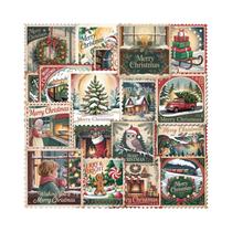 Adesivos Estéticos Temáticos De Natal 50PCS Para Scrapbooking, Diário, Álbum, Laptop, Telefone, Adesivos Estéticos Temáticos De Natal 50PCS Para Scrapbooking, Diário, Álbum, Laptop, Telefone,