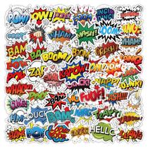 Adesivos Explosions Englishs Words Waterproof Viny x50 Adesivos Explosions Englishs Words Waterproof Viny x50
