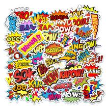 Adesivos Explosions Letters Waterproof Vinyl Anime x50 Adesivos Explosions Letters Waterproof Vinyl Anime x50