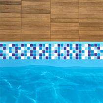 Adesivos Faixa Borda Piscina Quadrado 100x15cm fx010 12und