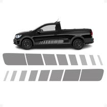 Adesivos Faixa Lateral Compatível VW Saveiro Trendline 2024