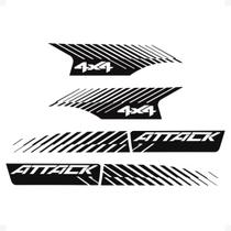 Adesivos Faixa Lateral Frontier Attack 2025 Preto - Genérico Adesivos Faixa Lateral Frontier Attack 2025 Preto - Genérico
