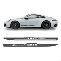 Adesivos Faixa Lateral Para Porsche Carrera T 911 Grafite