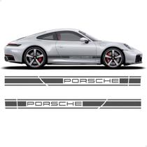 Adesivos Faixa Lateral Portas Para Porsche Carrera Gts 911