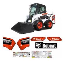 Adesivos Faixa Mini Carregadeira Bobcat S510 2020 Etiquetas