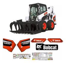Adesivos Faixa Mini Carregadeira Bobcat S530 2020 Etiquetas