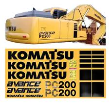 Adesivos Faixas Compatível Escavadeira Komatsu Pc220a Avance