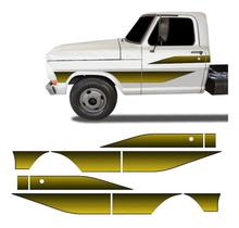 Adesivos Faixas Laterais Ford F4000 1989/1992 Kit Cinza