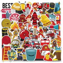 Adesivos Fires Trucks Firefighters Fire Days 50 unidades/lote Adesivos Fires Trucks Firefighters Fire Days 50 unidades/lote