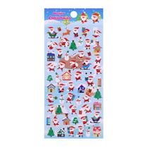 Adesivos fofos Papai Noel Elk Christmas 3D para crianças