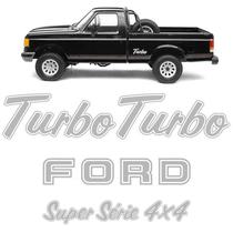 Adesivos Ford F-1000 1993/1995 Turbo Super Série 4x4 Prata - SPORTINOX
