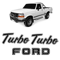 Adesivos Ford Turbo F-1000 1993 1994 1995 Emblemas Preto