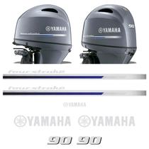 Adesivos Four Stroke Motor Yamaha 90 Hp 4 Tempos Refletivo